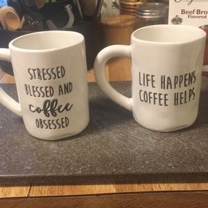 Set Of 2 super cute coffee mugs